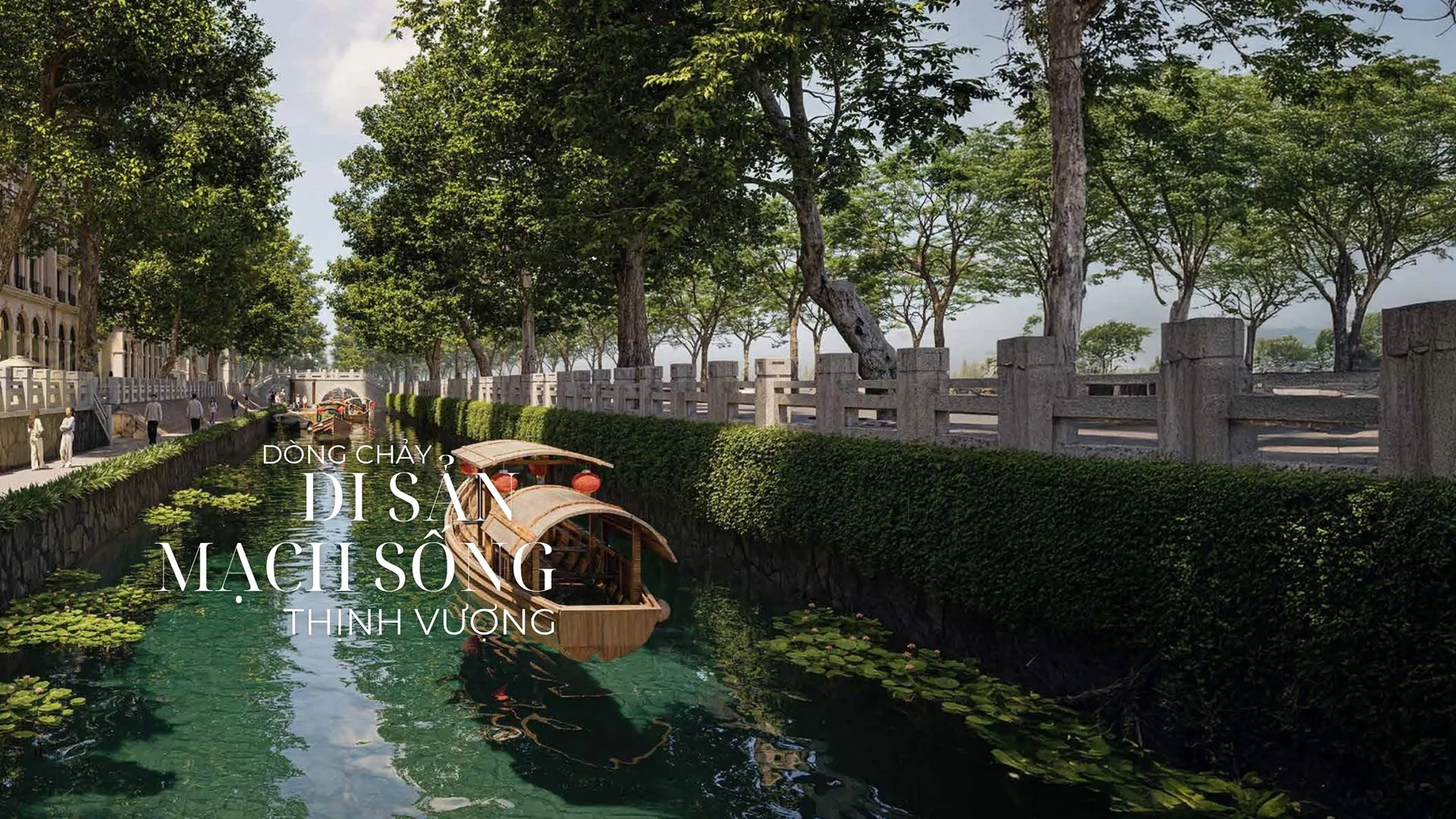 Không gian sinh thái bên dòng sông Cửu An tại phân khu Wonder Island Sunshine Legend City